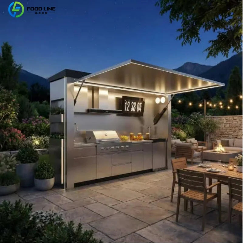 Foodline Modular Outdoor Kitchen BBQ Island Stainless Steel Cabinets