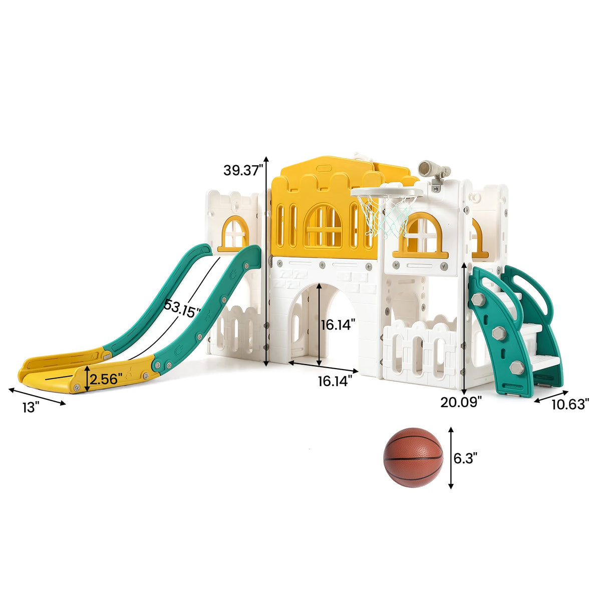 8 In 1 Toddler Slide Indoor Outdoor Kids Playground Playset
