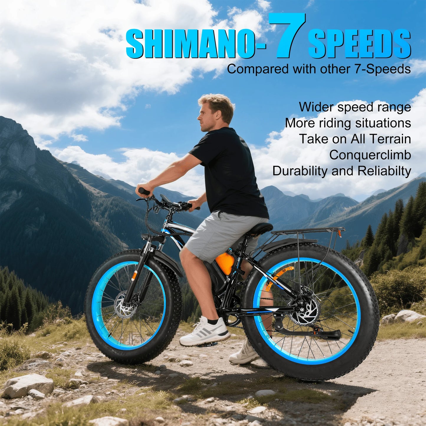 EOEOTWO 1500W Electric Bike 30MPH 960Wh Battery Adult Fat Tire