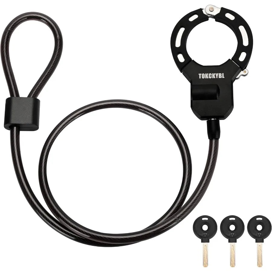 Heavy Duty Scooter Chain Lock With Keys And Weatherproof Protection