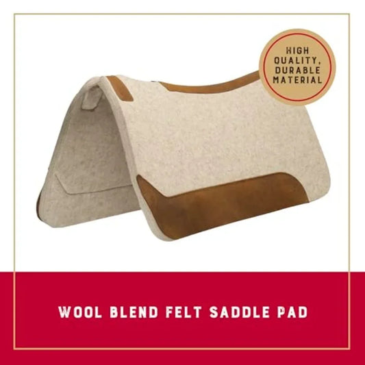Wool Blend Felt Western Saddle Pad For Horse Support And Comfort