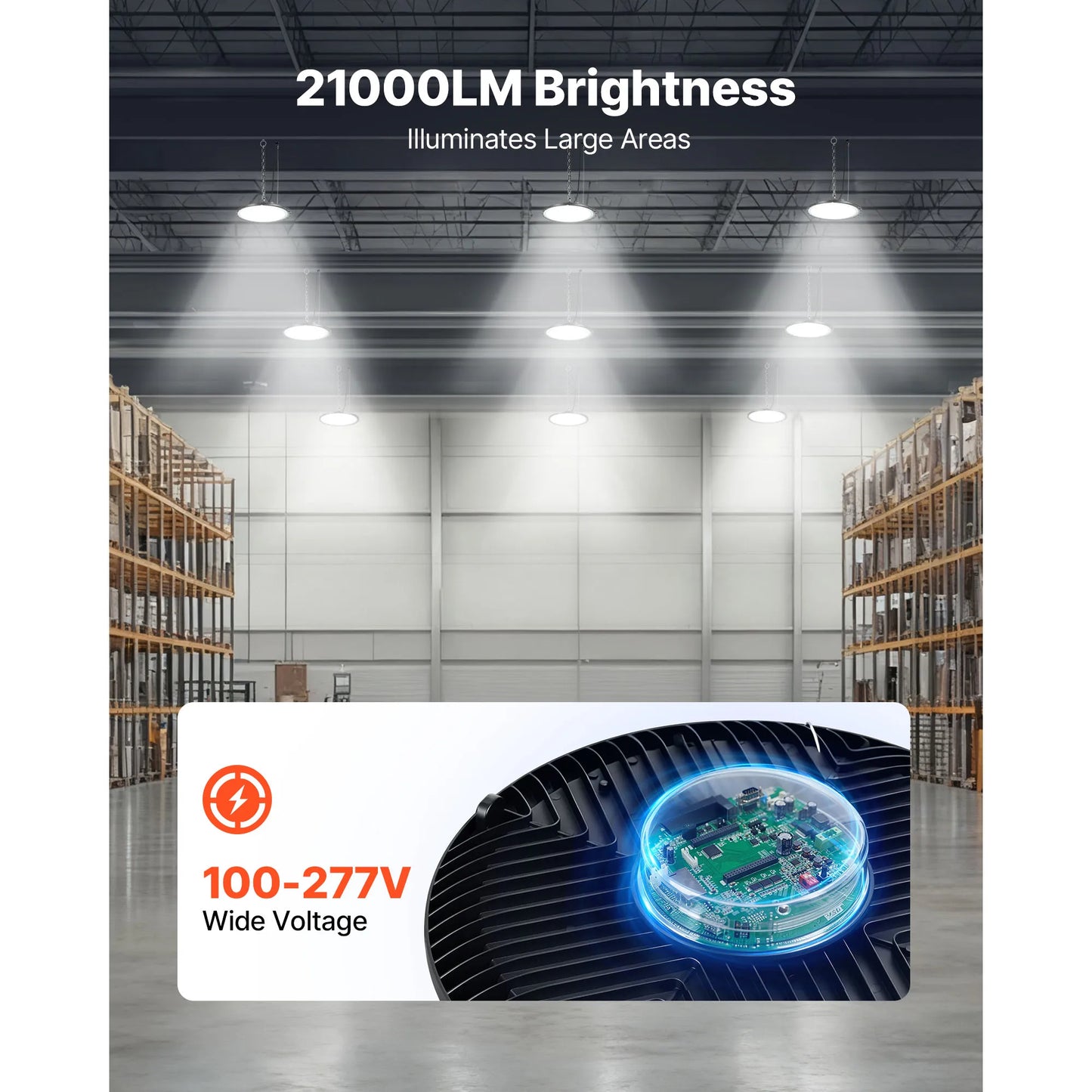 VEVOR LED High Bay Light For Warehouse And Industrial Use