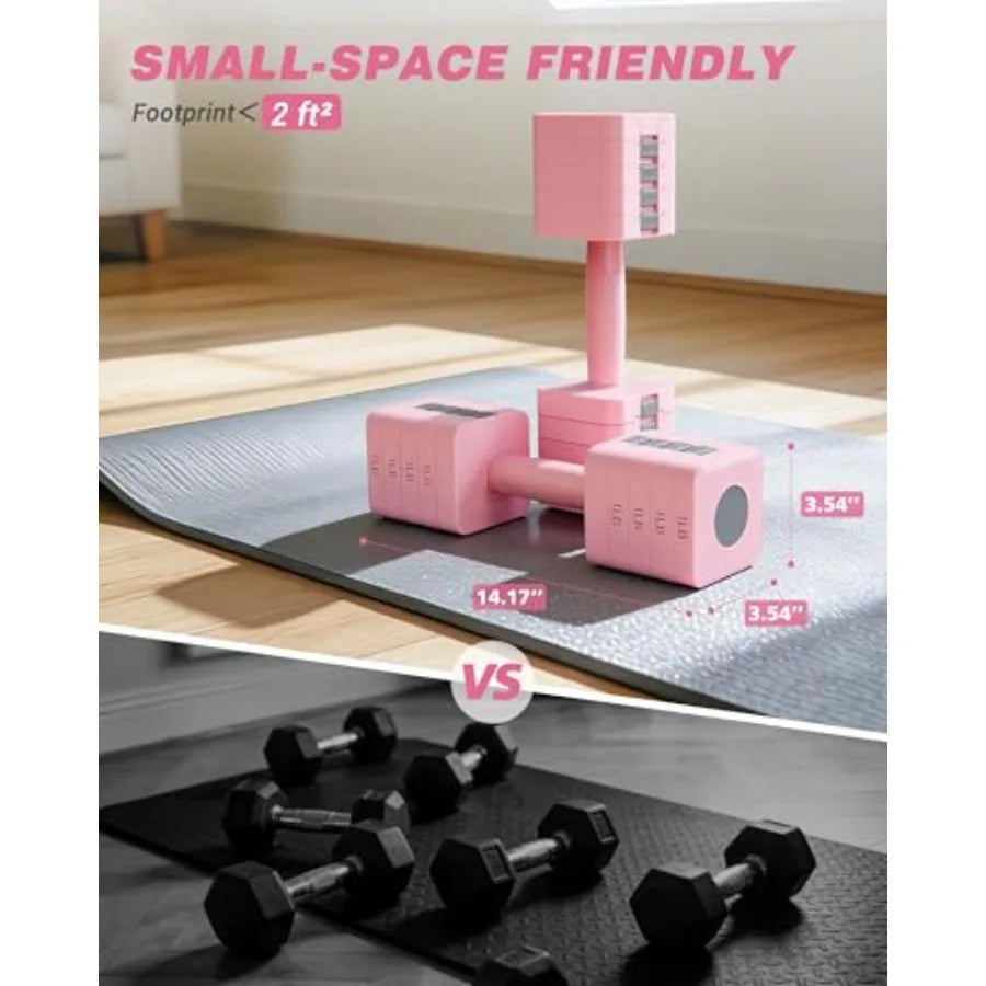 Adjustable Dumbbell Set for Strength Training and Home Workouts