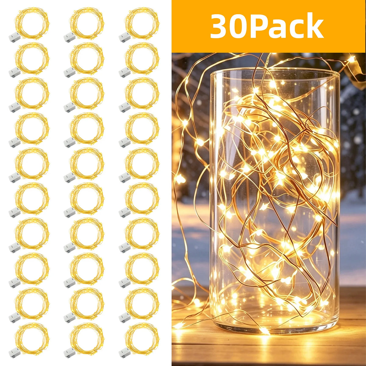 Ledoor Battery Powered String Fairy Lights Wedding Decor
