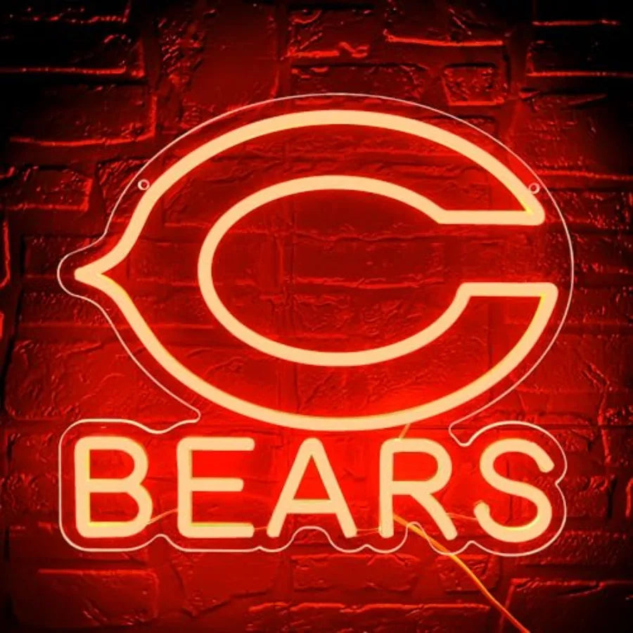 Football Neon Sign Dimmable Wall Light for Man Cave Decor