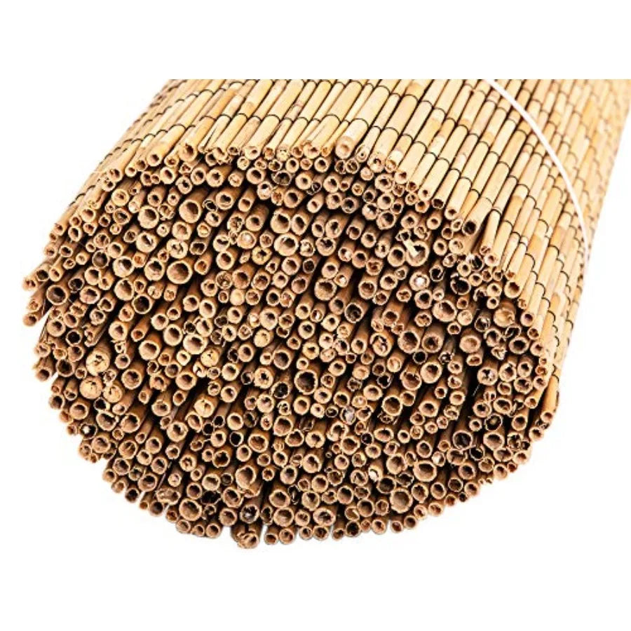 Jumbo Reed Bamboo Screen Fencing Privacy Fence Backyard Divider Decorative Reed Garden Fencing Natural Finish 6 ft H x 16 ft L