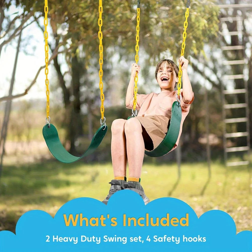 Joyfy Metal Swing Seats With Chain And Hooks For Yard