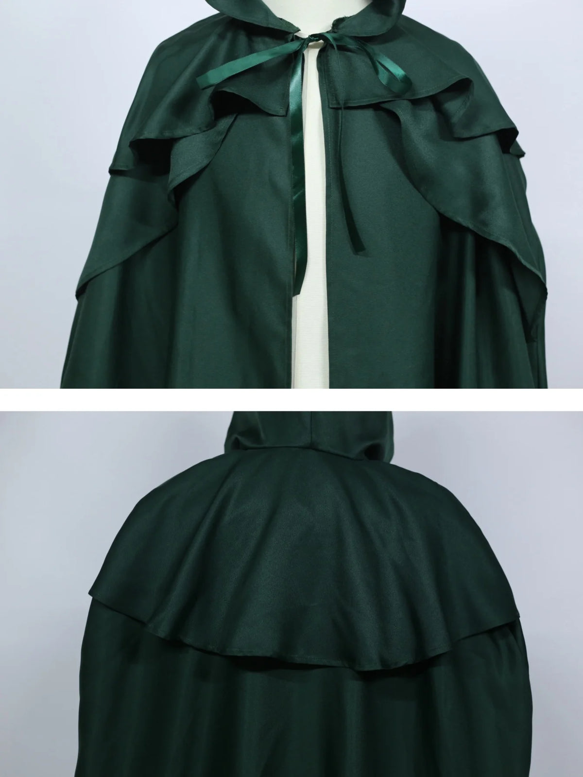 Medieval Hooded Cloak Cape for Ranger Wizard Cosplay Costume