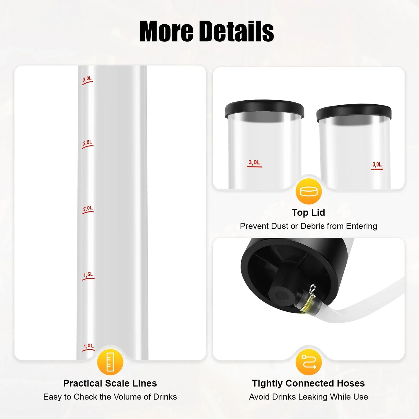 Dual Tank Drink Beverage Dispenser, 3+3 L Backpack Liquor Pump Portable Dual Barrel Beer Dispenser for Outdoor Party Tool