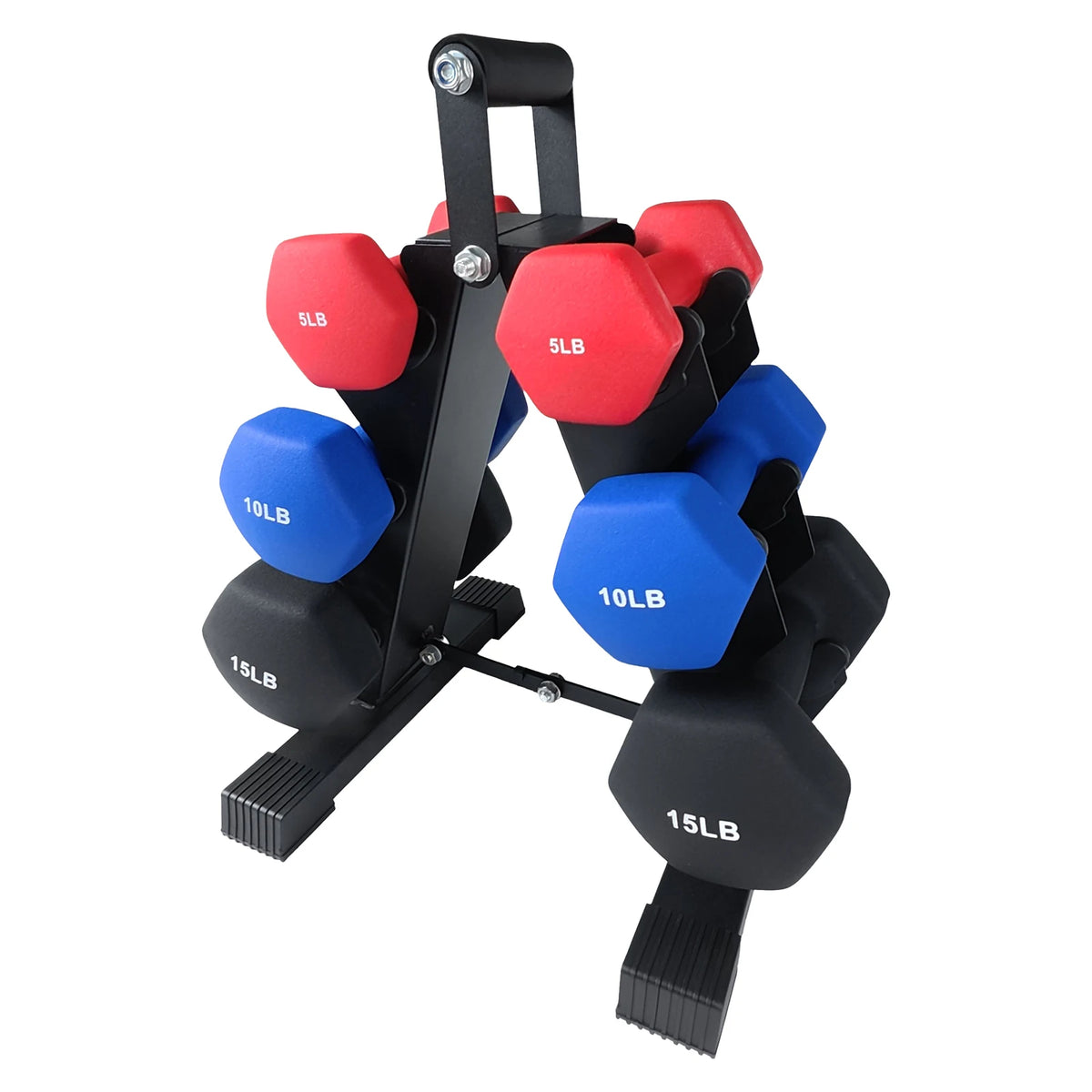 Amkui Neoprene Dumbbell Set With Storage Rack For Strength Training