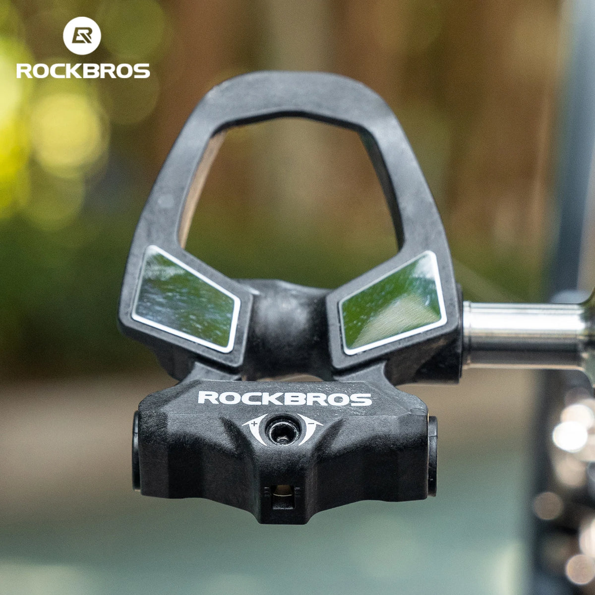 ROCKBROS Road Bike Lock Pedal Carbon Fiber Lightweight Faster Self-Locking Pedal Aluminum Alloy SPD Lock Pedal with Lock Cleats