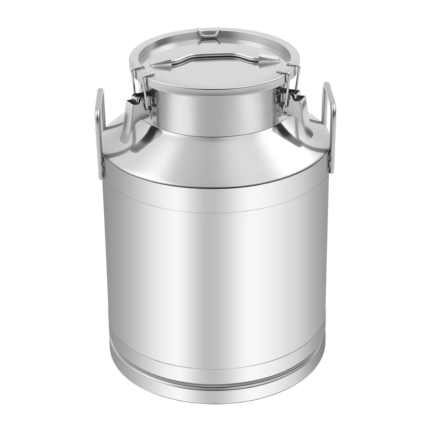 Bymaocar Stainless Steel Milk Can With Triple Locking Lids
