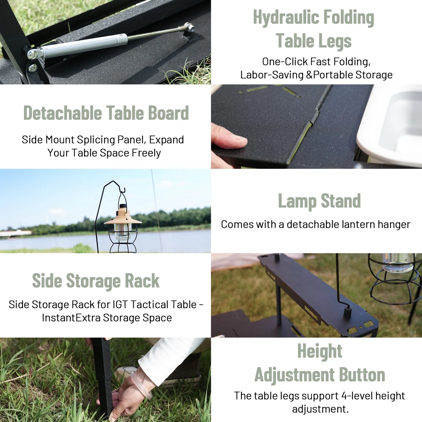 Pakicetus Portable Folding Outdoor Camping Table For Hiking Trips