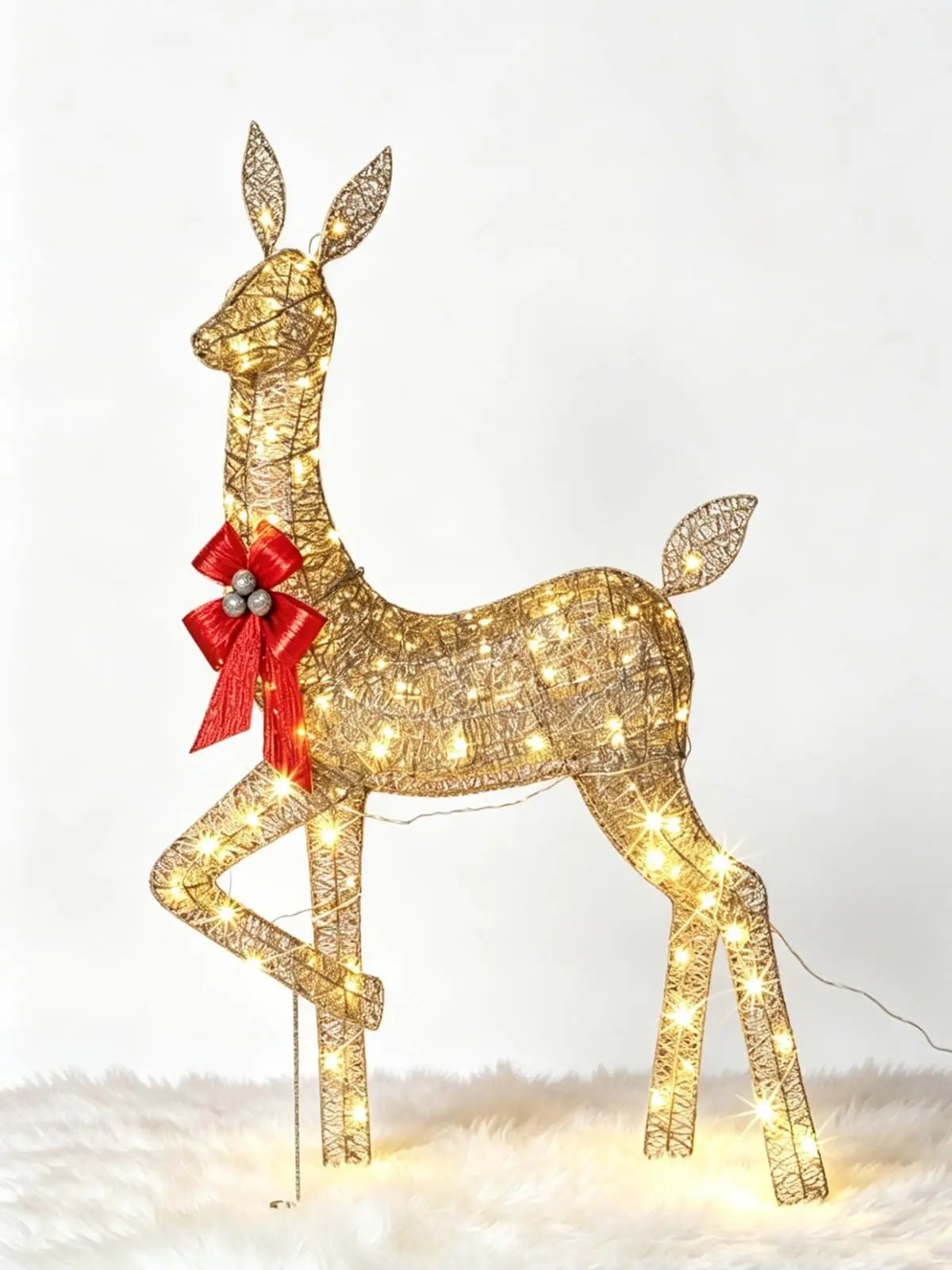 Lighted Christmas Deer Family Set Outdoor Decoration With LED Lights