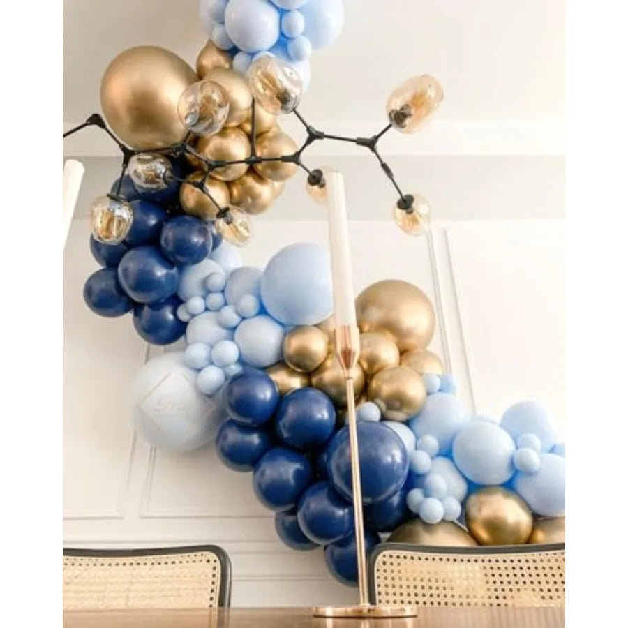 Premium Balloons Arch Kit With Confetti And Chrome Balloons