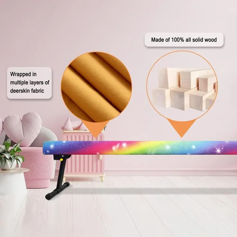 Adjustable Gymnastics Balance Beam for Professional and Home Training