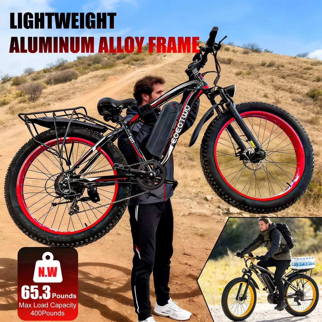 EOEOTWO Electric Bike For Adults 1000W Motor 48V Battery
