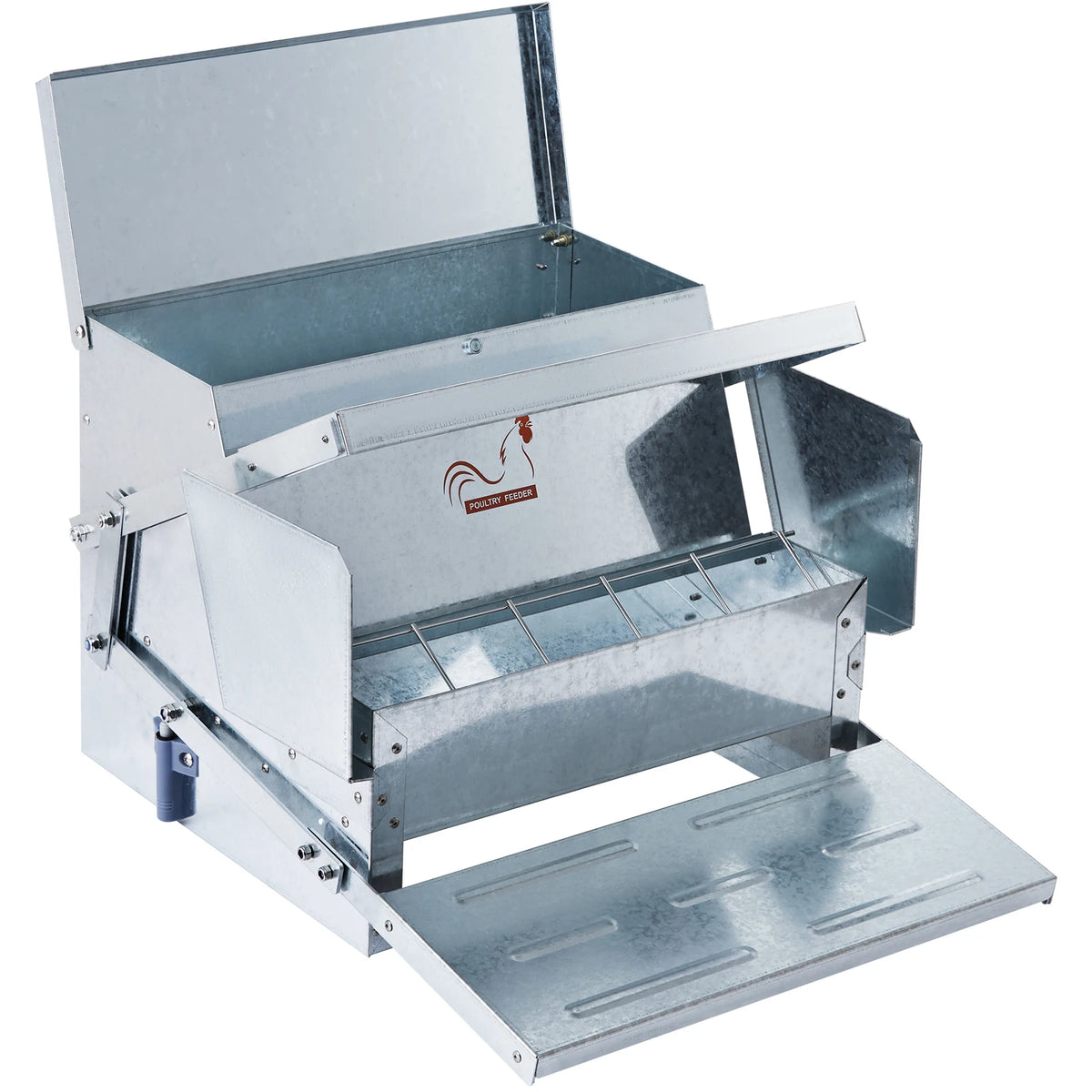 SucceBuy Automatic Galvanized Steel Chicken Poultry Feeder