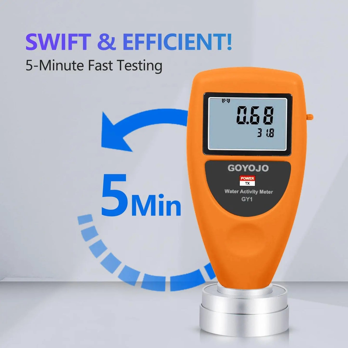 Water Activity Meter Smart Food Water Activity Tester for Jerky Dried Fruit Grain Vegetable Water Activity Analyzer Monitor