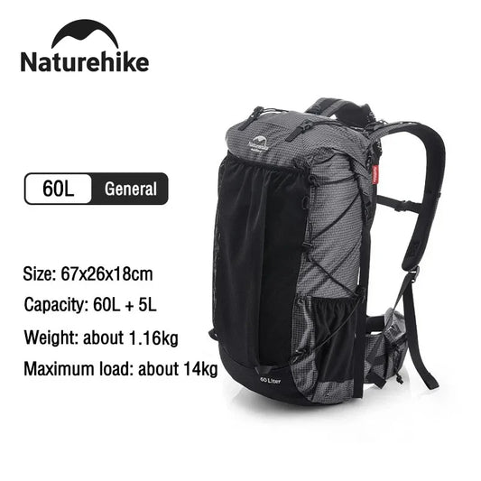 Naturehike Waterproof Hiking Backpack With Included Rain Cover