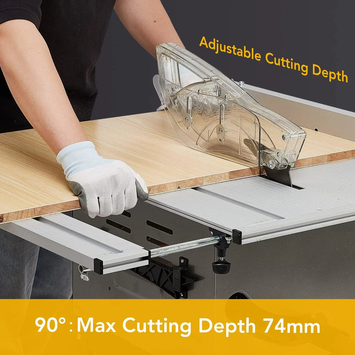 Studyset Portable Table Saw With Adjustable Stand For Woodworking