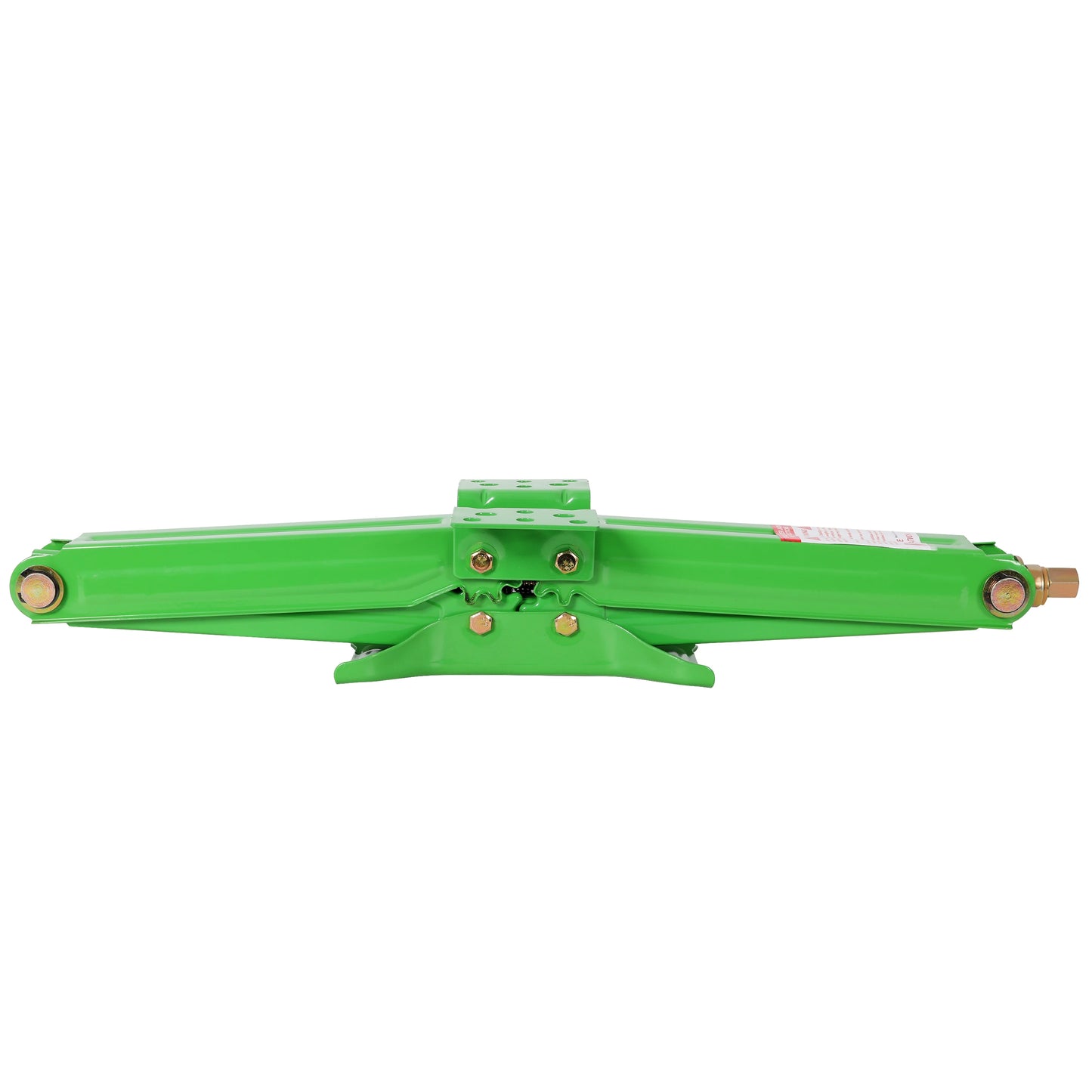 24" RV Scissor Stabilizer Jacks 5000 Lbs, Heavy Duty Trailer Leveling Jacks Set of 2, Universal Mount Camper Stabilizer with Crank Handle, Green
