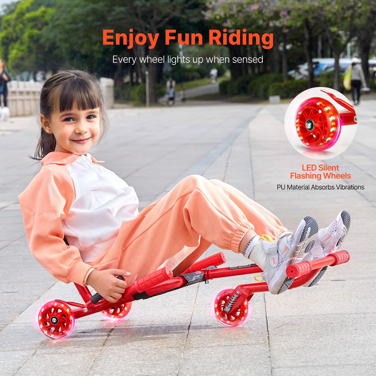 SucceBuy Zig Zag Motion Ride On Drifting Swing Scooter