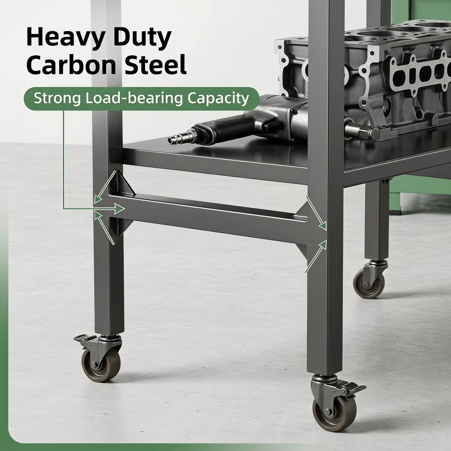 Heavy Duty Rolling Storage Cart With Pull Out Mesh Baskets