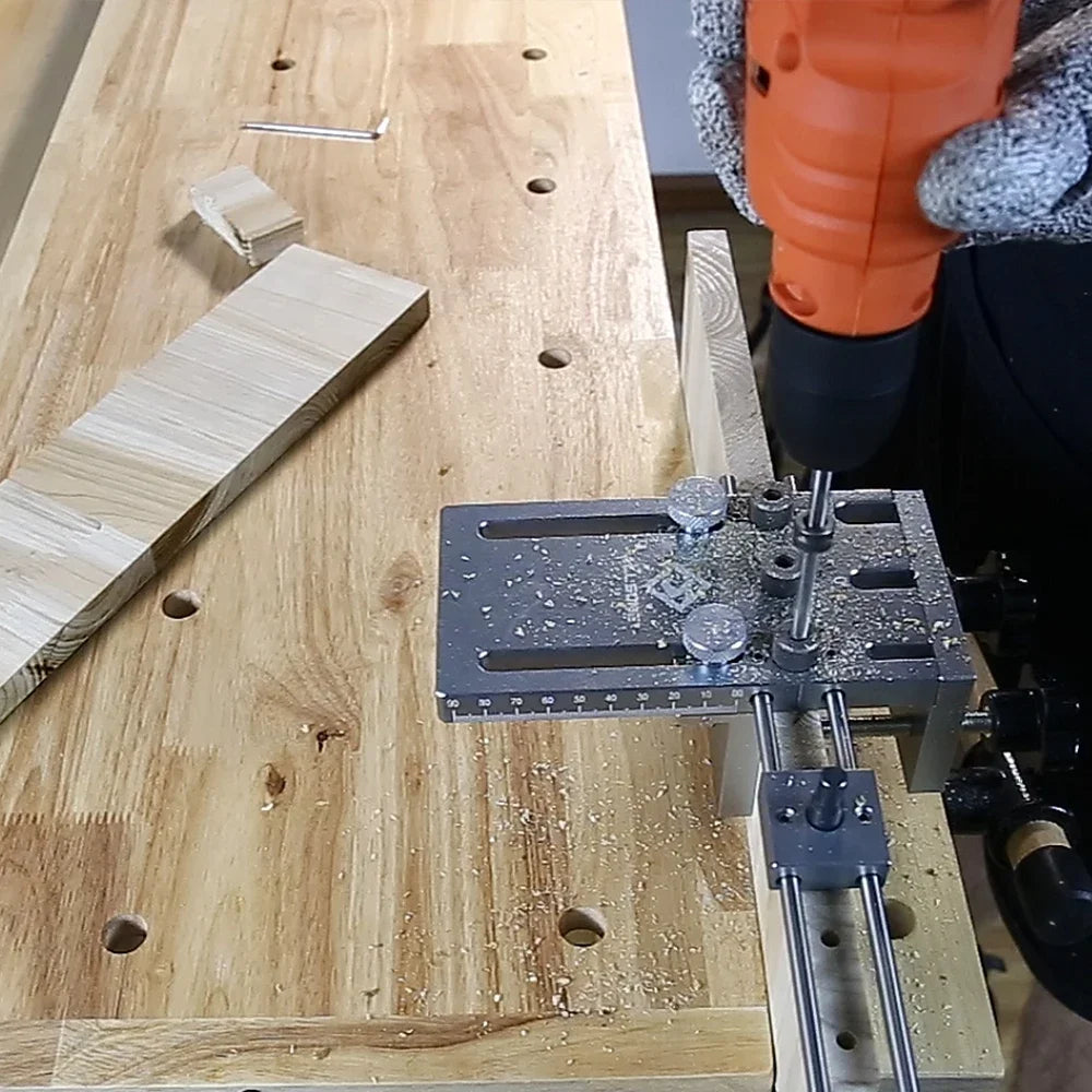 Allsome 3 In 1 Wood Doweling Jig Kit Aluminum Alloy
