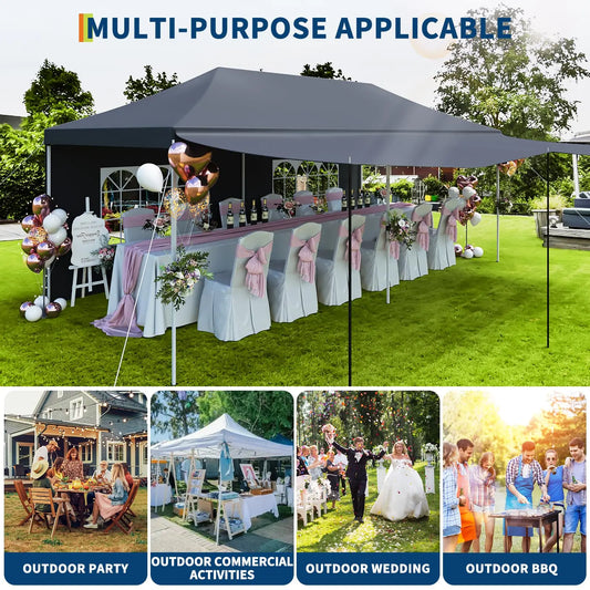 Heavy Duty Pop Up Event Tent With Five Detachable Sidewalls