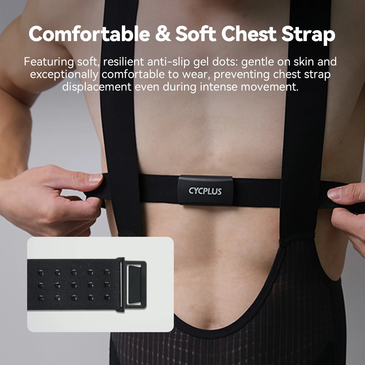 CYCPLUS H2 Heart Rate Monitor Chest Strap Bluetooth Ant Plus