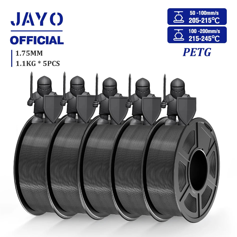 Jayo Premium 3D Printer Filament PLA Plus ABS PETG Silk