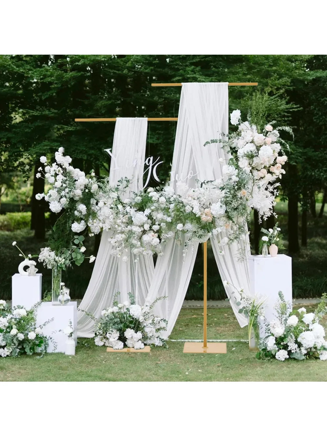 Adjustable Metal Backdrop Stand Support Frame For Party Decor