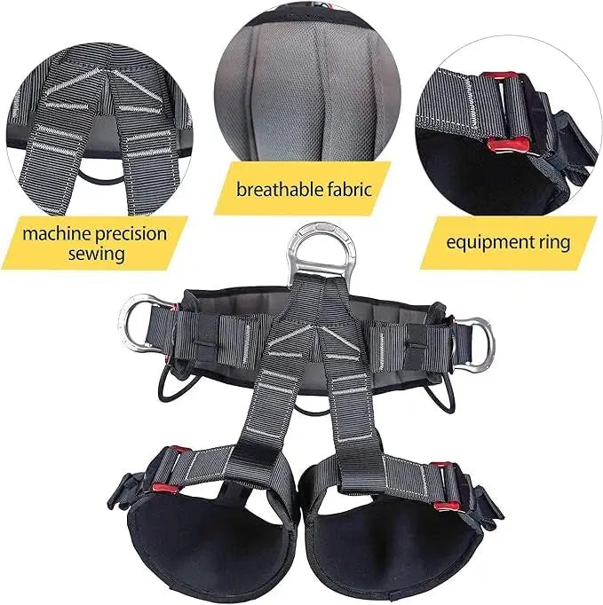 Professional Adjustable Safety Harness For Rock Climbing And Rescue