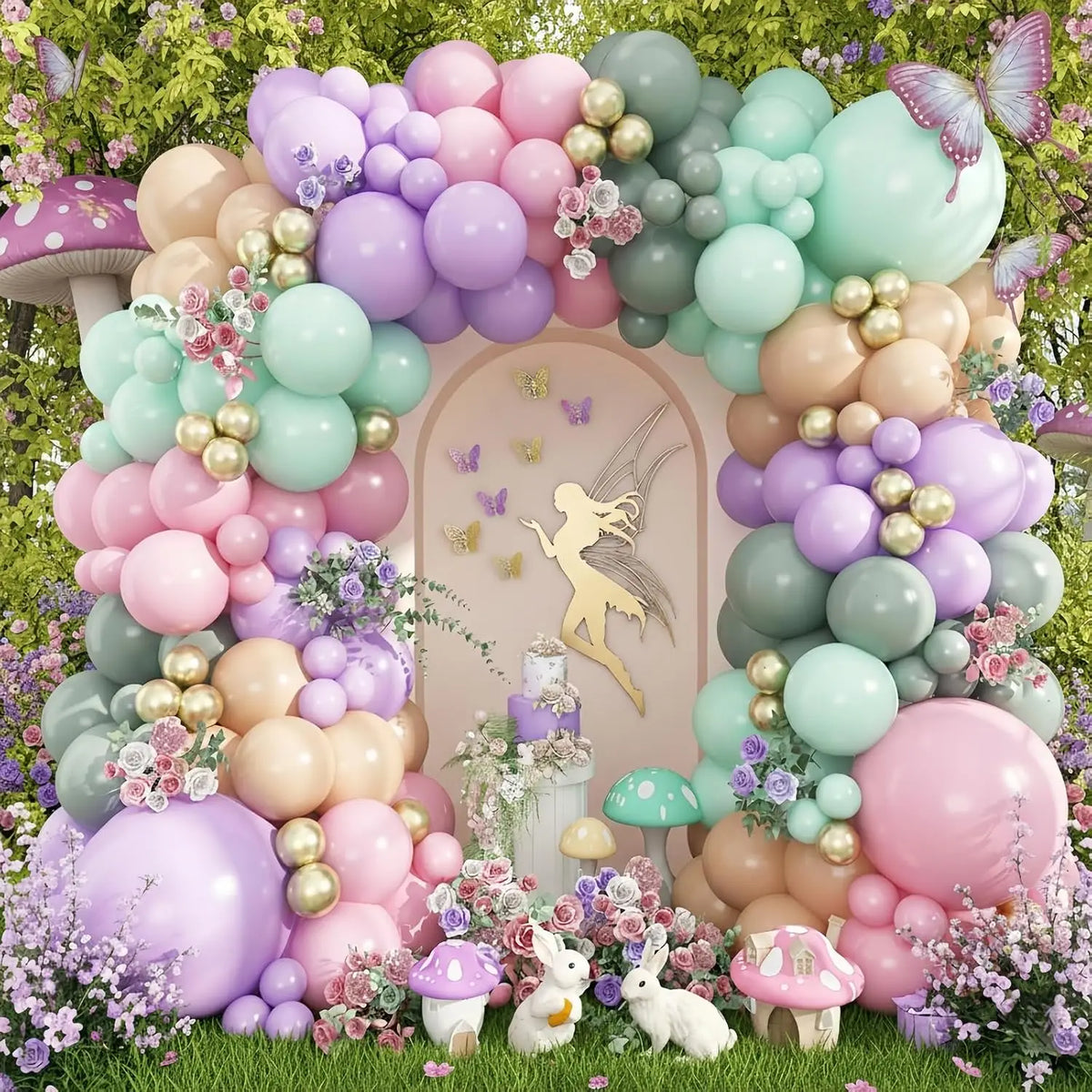 Halloween Balloon Garland Kit With BOO Foil Balloons Party Decorations