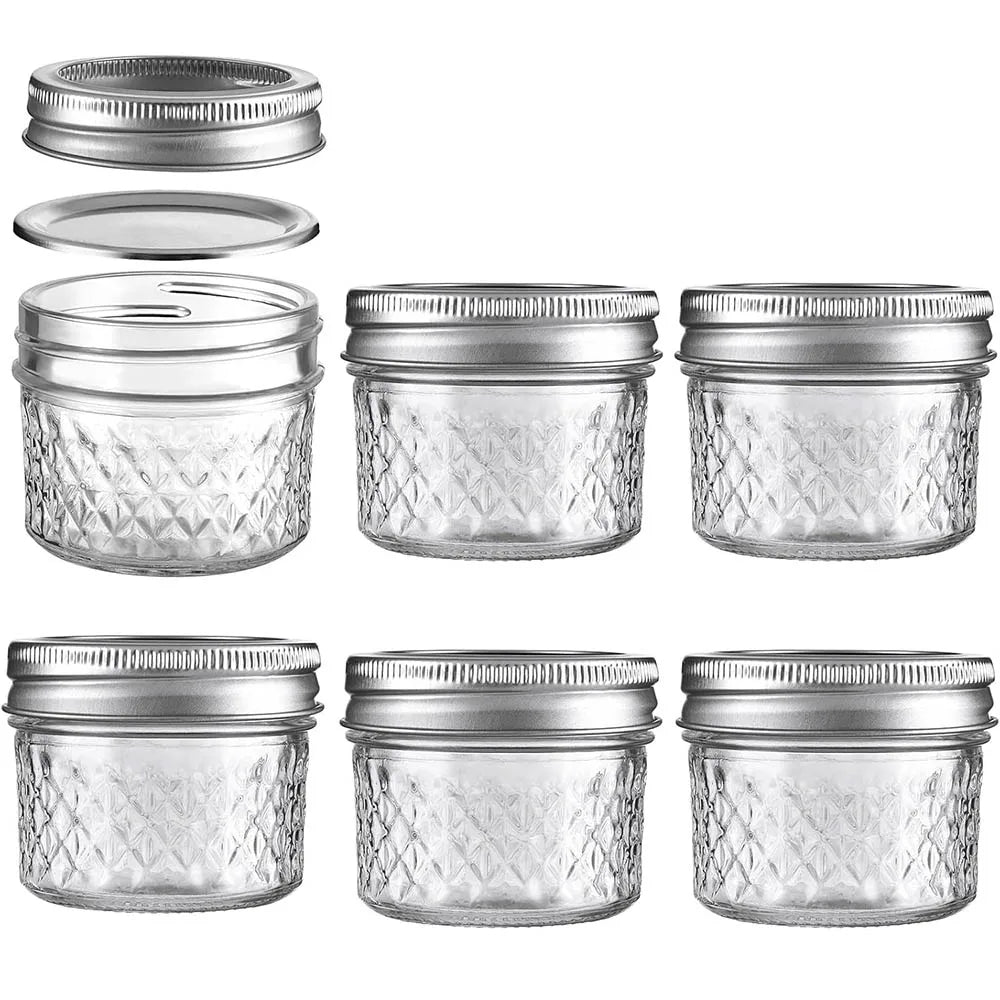 Airtight Glass Mason Jars For Spices And Jam Storage