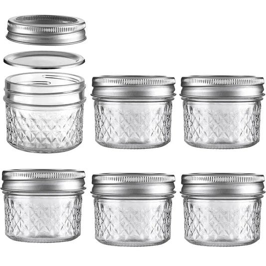 Airtight Glass Mason Jars For Spices And Jam Storage