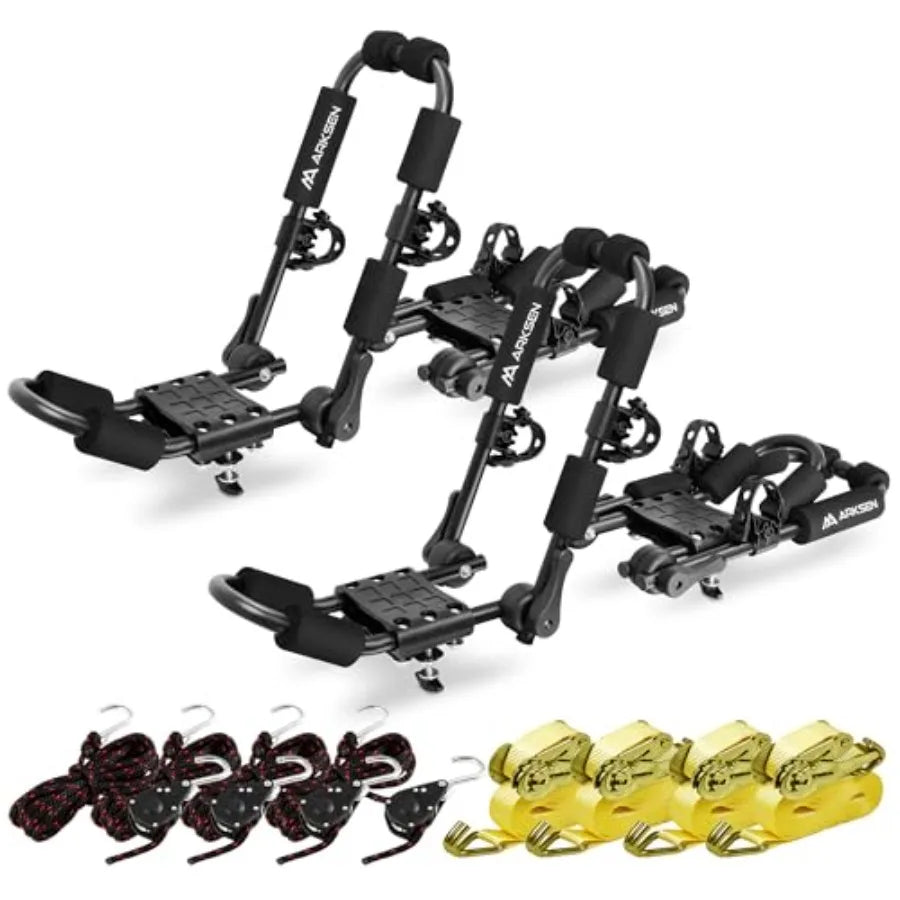 Ticify Universal Folding Kayak Roof Rack Aluminum Carrier