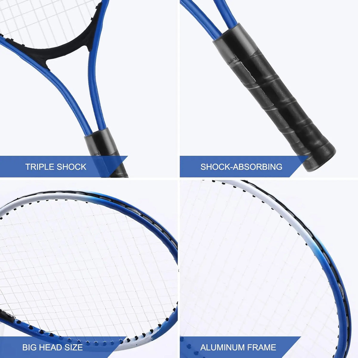 Kids 7 Tennis Racket Set With Trainer And Rebound Balls