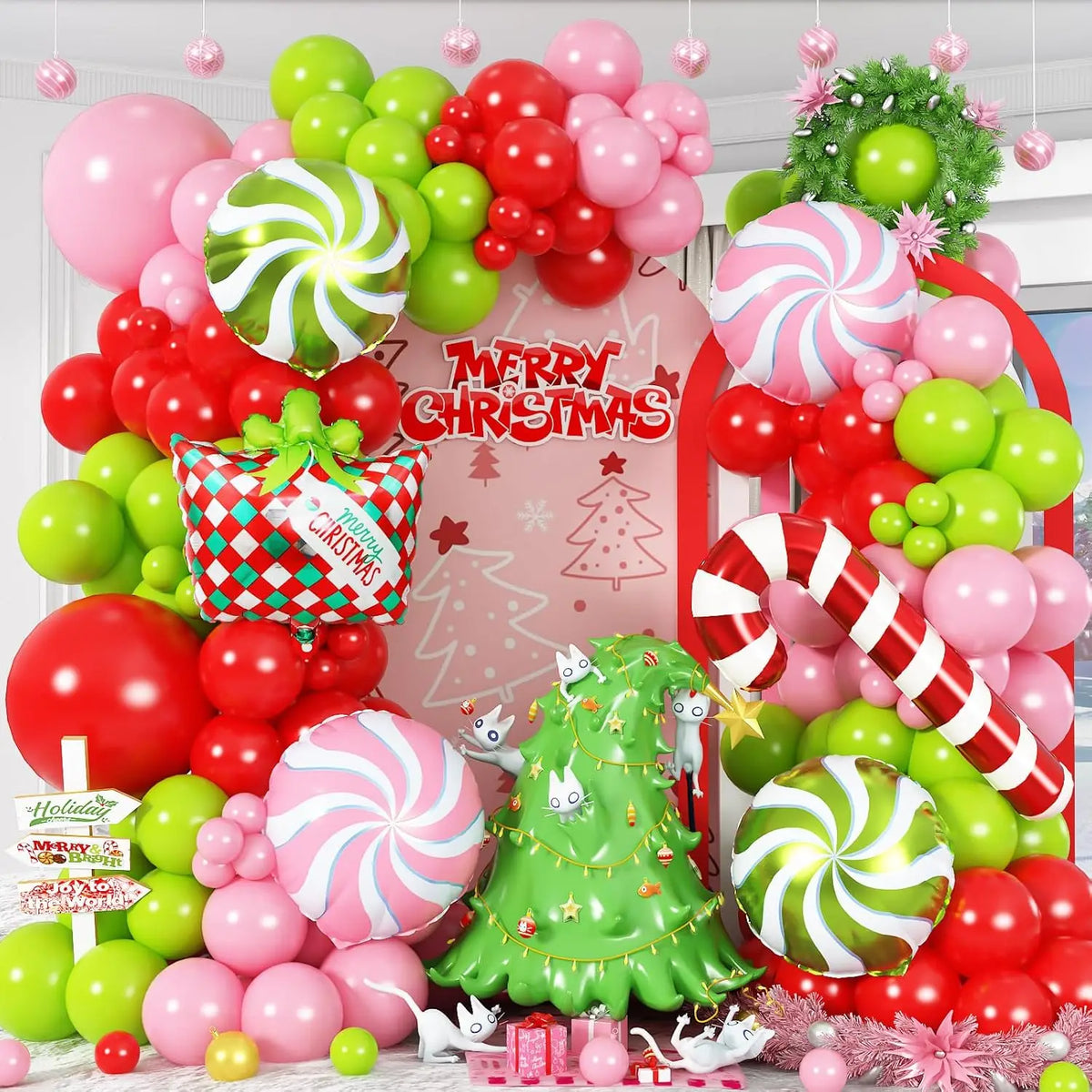 Halloween Balloon Garland Kit With BOO Foil Balloons Party Decorations