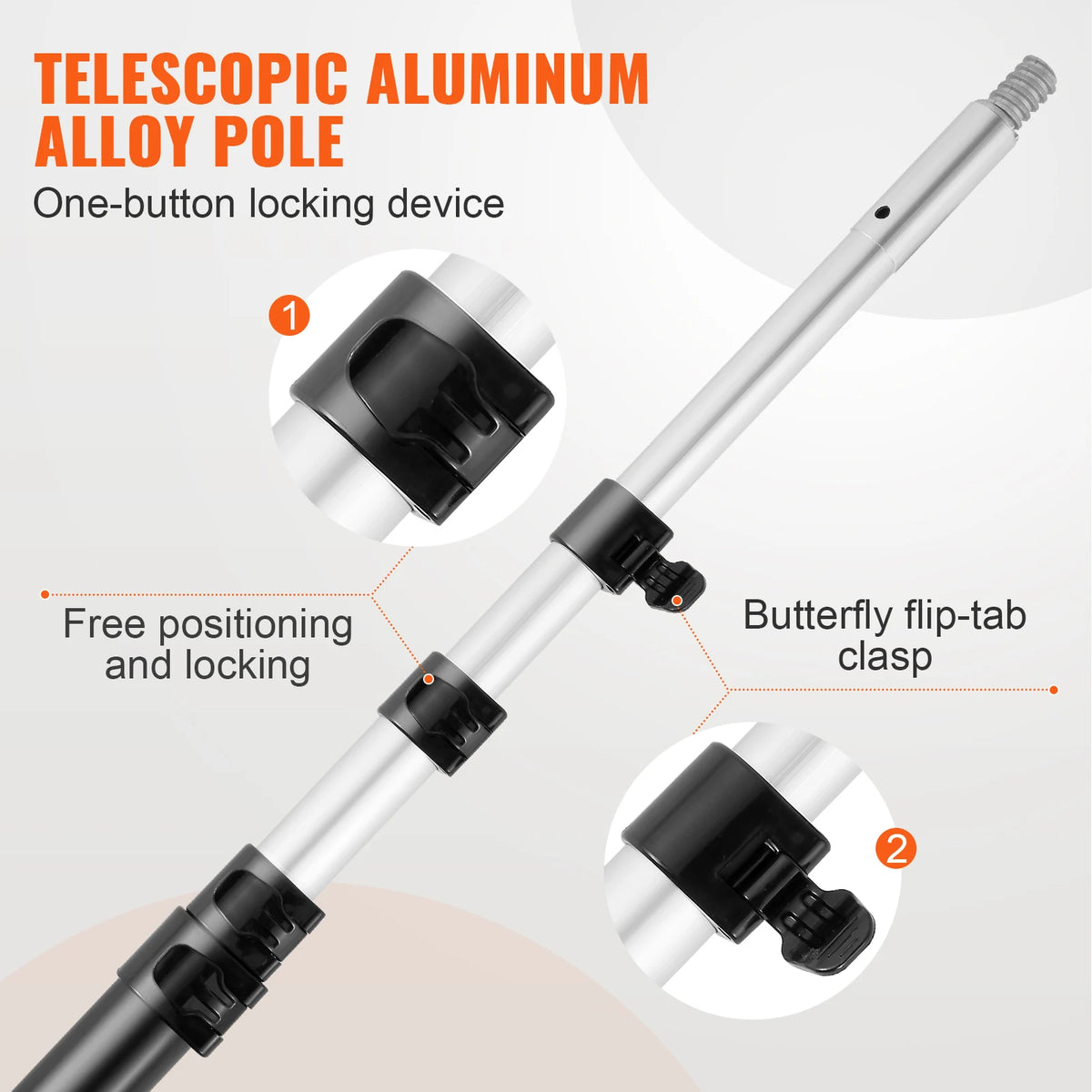 SucceBuy Telescopic Manual Pole Saw For Garden Tree Pruning