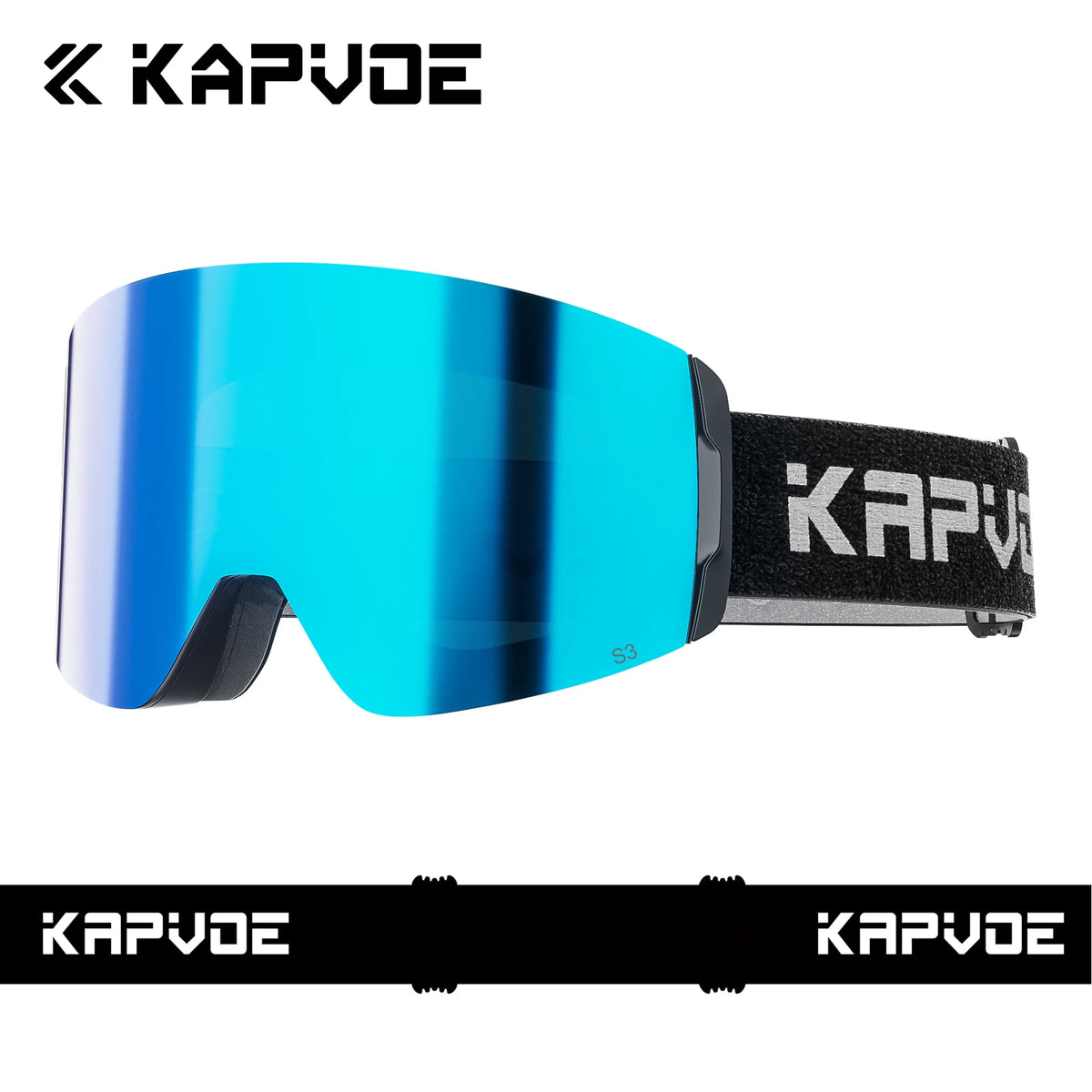 Kapvoe Photochromic Ski Goggles With Anti-Fog OTG UV Protection