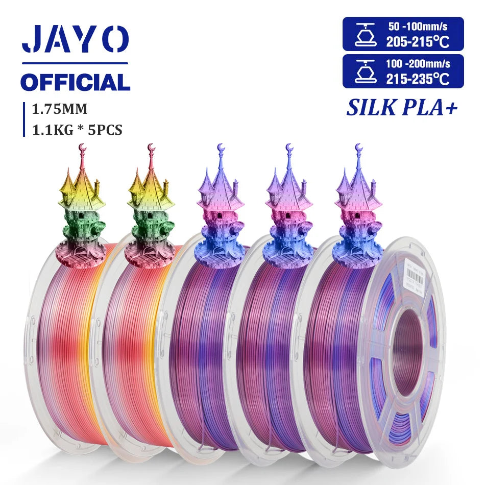 Jayo Premium 3D Printer Filament PLA Plus ABS PETG Silk