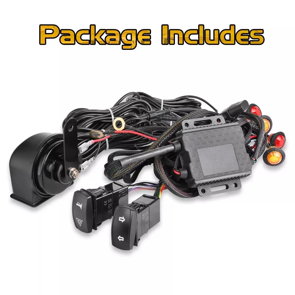 Universal Pre Wired UTV Turn Signal Kit With Rocker Switch