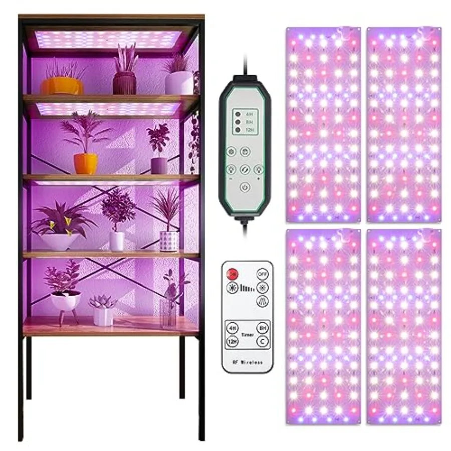 40W Ultra Thin LED Grow Light With Full Spectrum Timer