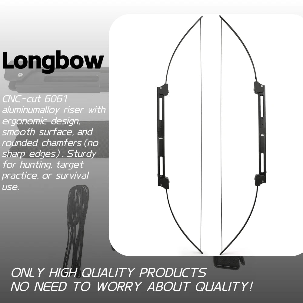 Archery Folding Takedown Bow For Survival Hunting Practice