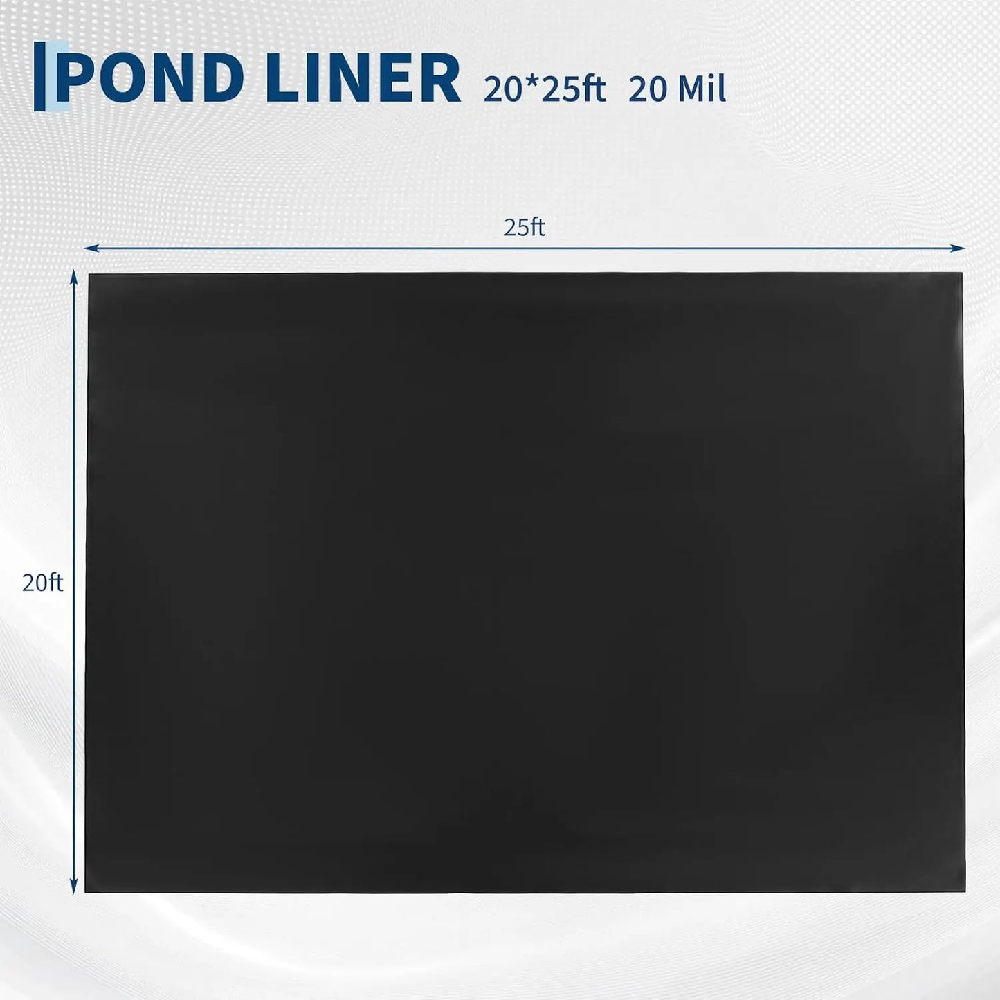 HiMiss HDPE Heavy Duty Pond Liner For Koi Garden Fountain