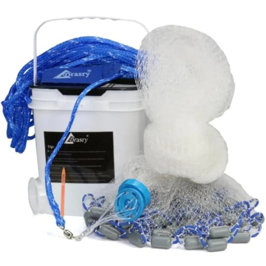 Professional Grade Heavy Duty Cast Net For Saltwater Fishing Bait