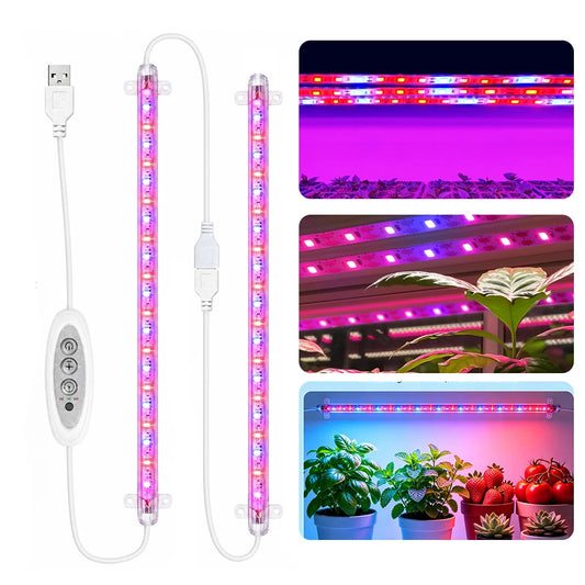 Dumiloo Full Spectrum Led Grow Light Strips With Timer