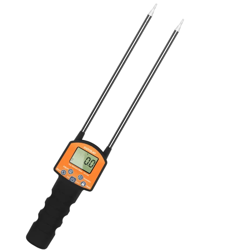 Portable Digital Hay Moisture Tester Meter Probe Tester with LCD, 0-80% Moisture Range, for Alfalfa, Leymus, Orchard Grass, Straw Bales Fast Accurate Digital Sensor Hay bale Moisture Meter GS120A